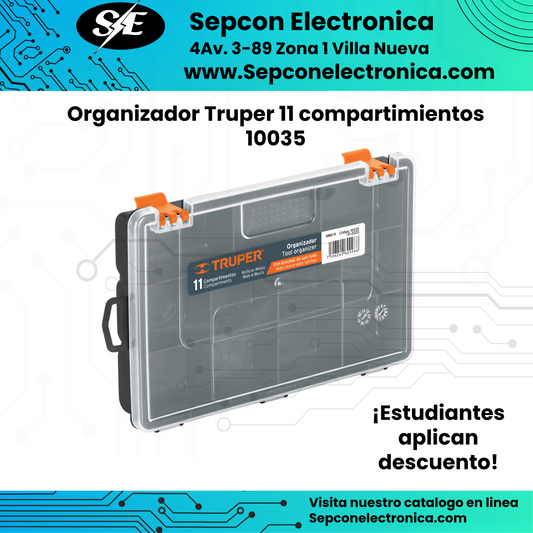 Organizador Truper 11 compartimientos 10035
