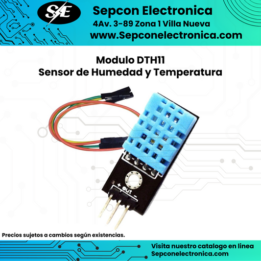 Modulo DTH11  Sensor de Humedad y Temperatura