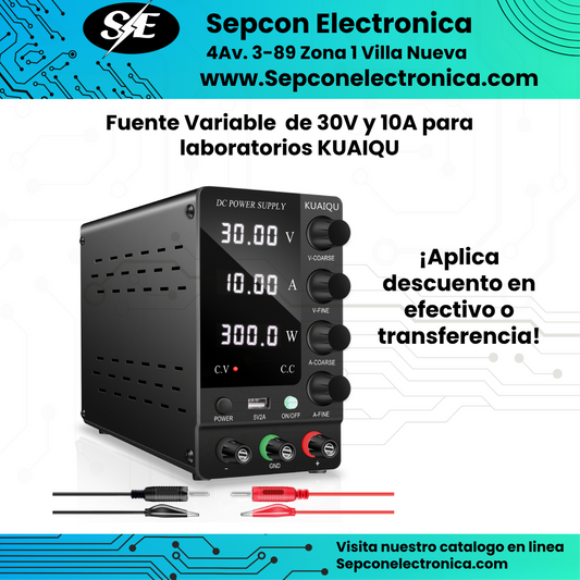 Fuente de Alimentación Variable KUAIQU 30V 10A