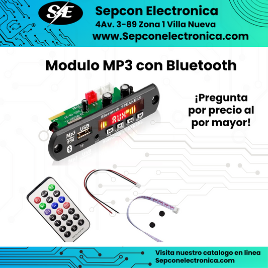 Módulo Panel MP3 con Bluetooth