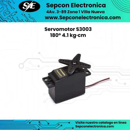 Servomotor S3003 180° 4.1 kg·cm