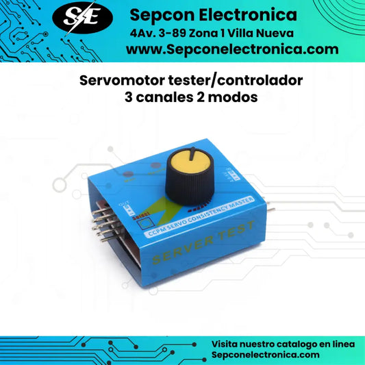 Servomotor tester/controlador 2 canales